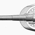 4.7 inch 120 mm q.f. Gun on centre pivot pedestal mounting.png