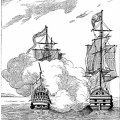 Fight between the Centurion and a Spanish galleon.jpg