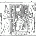 Isis suckling Horus in the papyrus swamp.gif