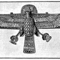 Pectoral in shape of a hawk with a ram’s head