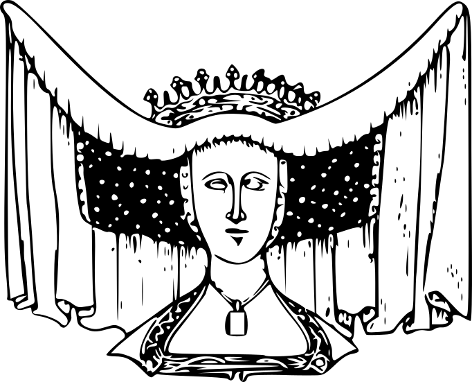 Horned Head-dress Beatrice, Countess of Arundel, 1439.png
