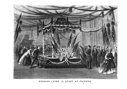 Remains Lying in state at Chicago