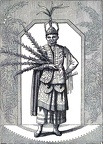 A performer of the dances of Montezuma