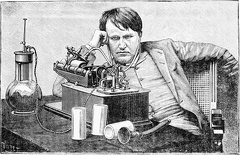 Edison with his Phonograph