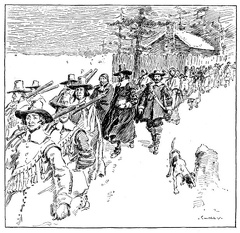 Pilgrims Returning from Church