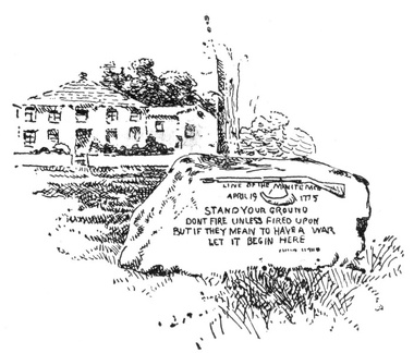 Stone in Front of the Harrington House
