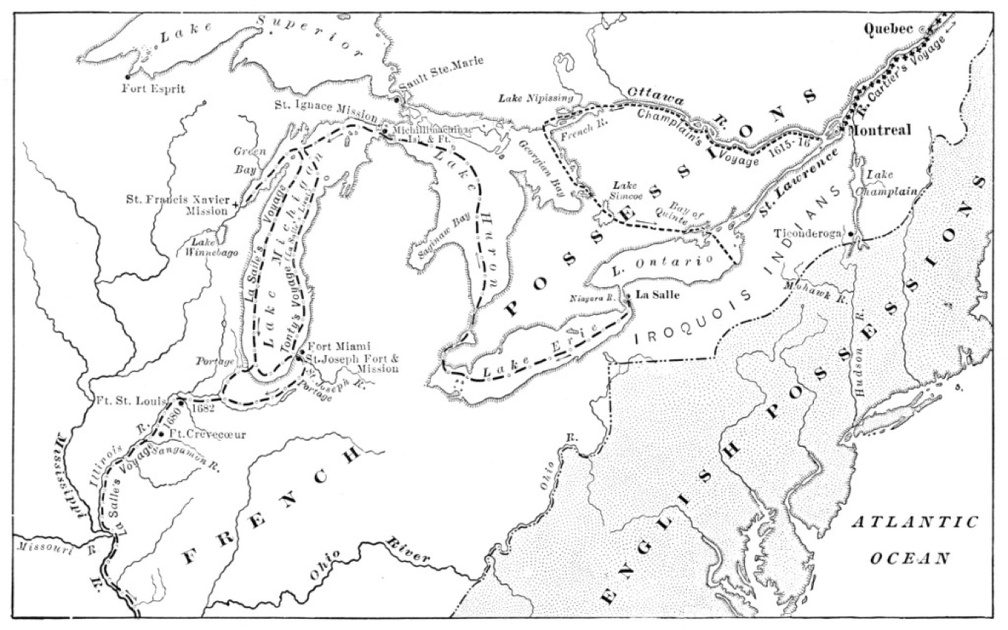 Map Showing Routes of Cartier, Champlain, and La Salle.jpg