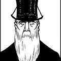 Top hat with beard