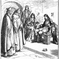 Dunstan rebuking Edwy in the presence of Elgiwa