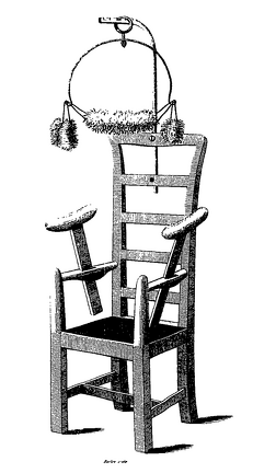 Chair to assist in straightening of the spine