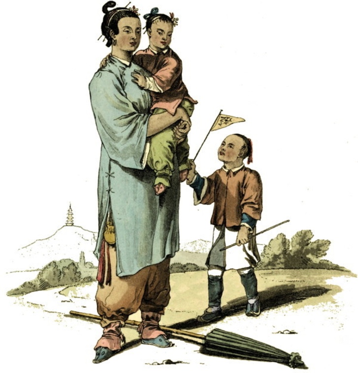 A nursery maid and two children.jpg