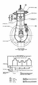 4-Cylinder vertical engine assembly