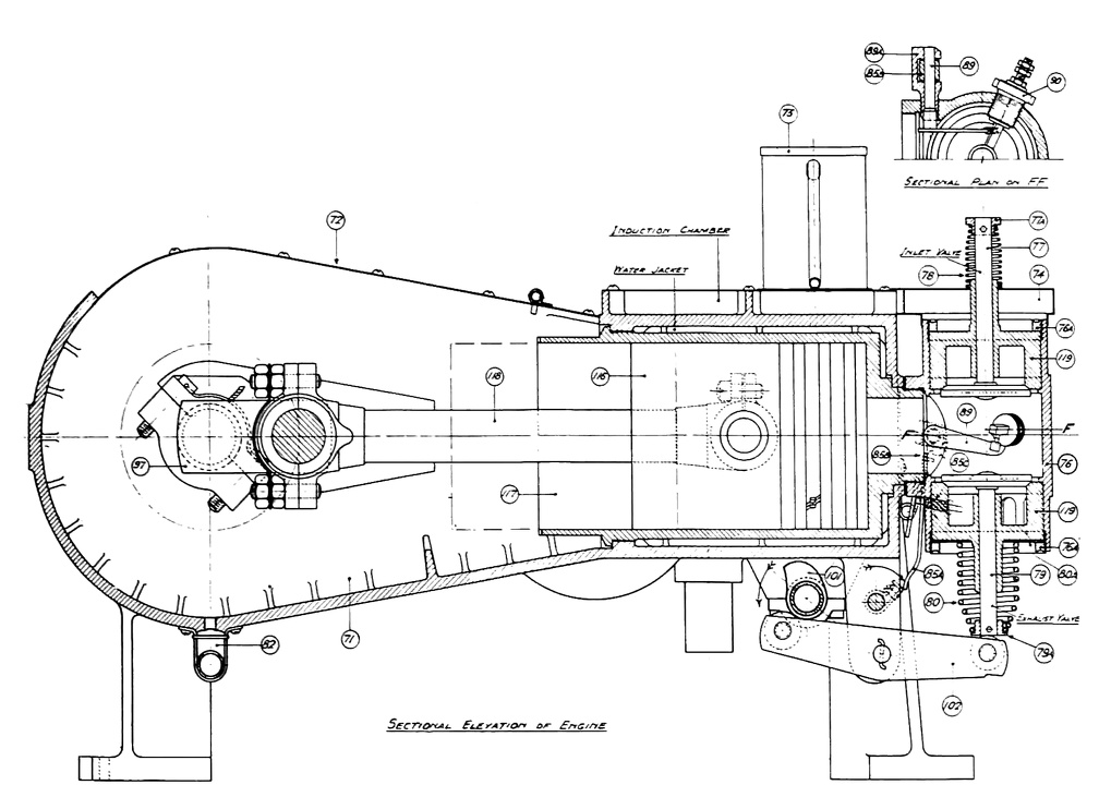 First flight engine, 1903, cross section.jpg