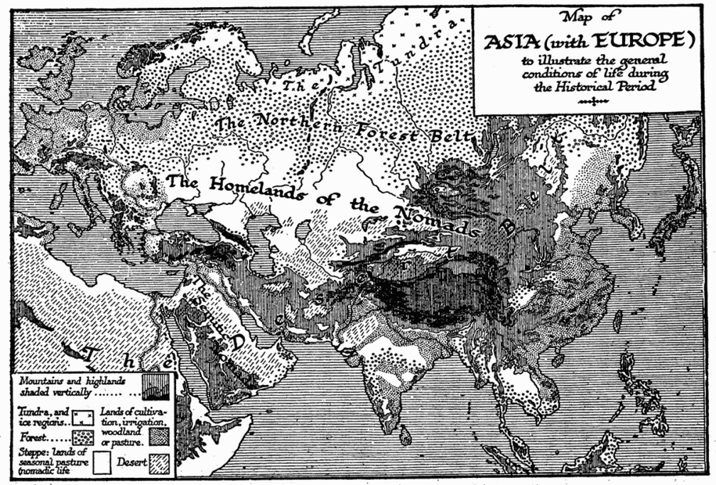 Asia and Europe -  Life of the Period (Map)