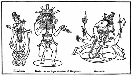 Indian Gods—Krishna, Kali, Ganesa