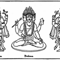 Indian Gods—Vishnu, Brahma, Siva