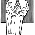 Pharaoh Rameses III as Osiris (Sarcophagus relief)