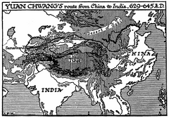 Yuan Chwang’s Route from China to India