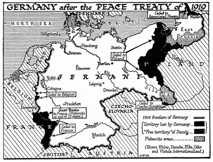 Germany after the Peace Treaty, 1919