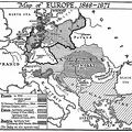 Map of Europe, 1848-1871