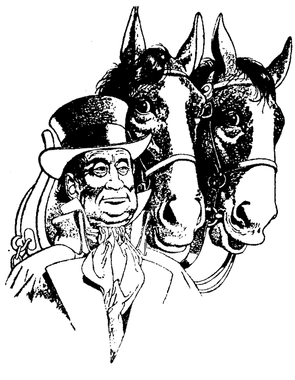 Man with two horses