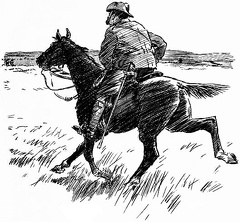 Soldier on horse