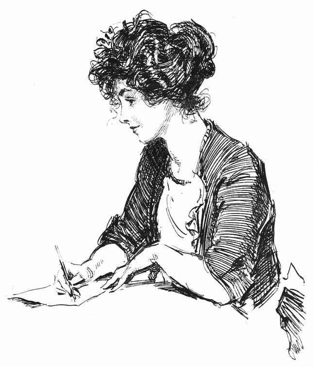 Young Lady Writing