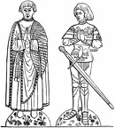 Monumental Brass of Alderman Field and his Son, a.d. 1474
