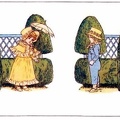 Girl and boy in the garden