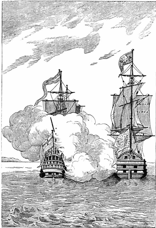 Fight between the Centurion and a Spanish galleon.jpg