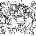 Seven little children