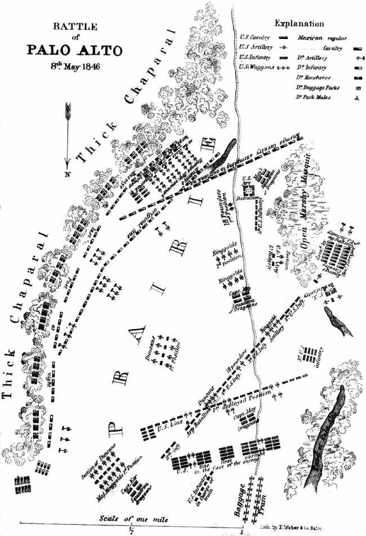 Battle of Palo Alto 8th. May 1846