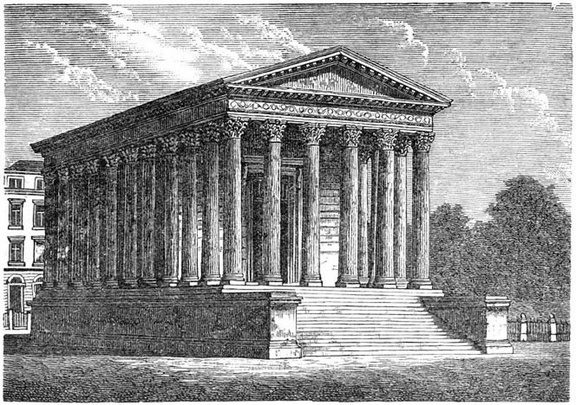 Roman temple (maison carrée) in Nîmes