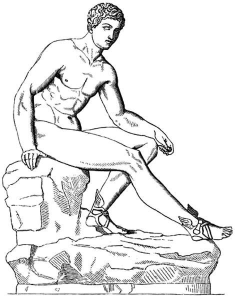 Bronze Hermes statue of Herculaneum.png