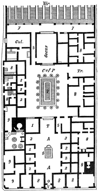 Plan of House of Pansa - Pompeii.png