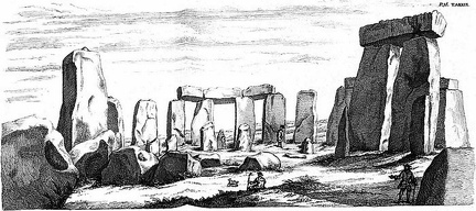 Inward View of Stonehenge from the high altar. Aug. 1722
