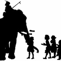 Elephant and children
