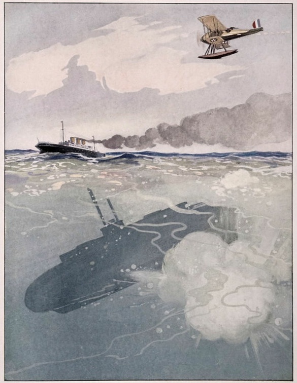 The depth bomb destroys a U-Boat.jpg
