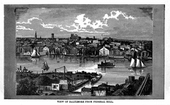 View of Baltimore, from Federal Hill
