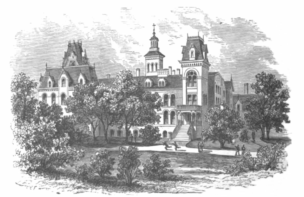 New York - The Colored orphan asylum, 143rd Street. The former building destroyed during the draft riots of 1863