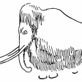 A Mammoth Drawn on the Wall of the Font-de-Gaume Cavern