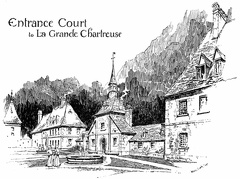 Entrance court to La Grande Chartreuse