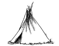 An Indian tepee