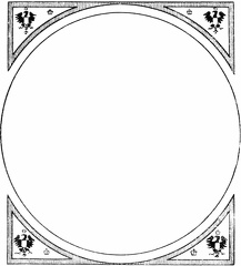 German style circular border