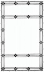 Square frame with Diamond motif