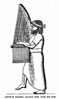 Assyrian Harpist , beating time with his foot