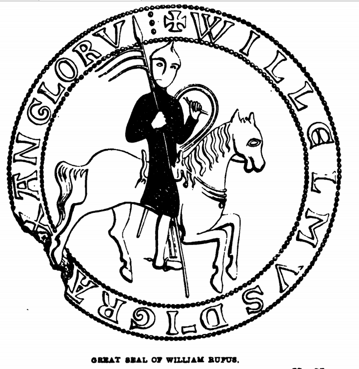 Great Seal of William II (William Rufus).png