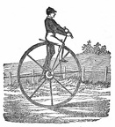 English one-wheeled Velocipede