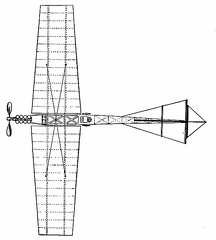 The Antoinette Monoplane - top view