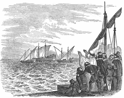 Columbus sets sail